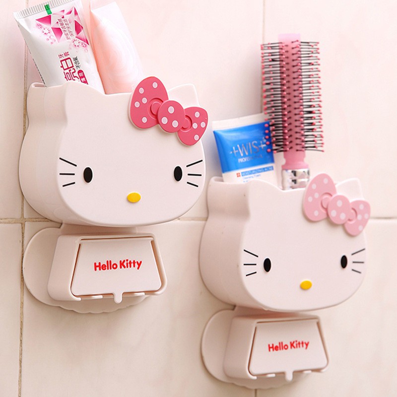 Kệ hello kitty đựng bài chải đánh răng trong nhà tắm