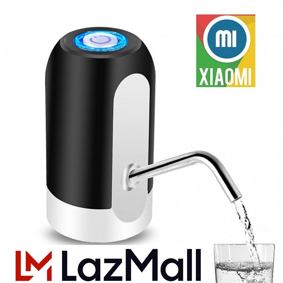 LazMall Xiaomi Tự Động Máy Bơm Rót Nước Tự Động Xiaomi Vòi Bơm Nước Tự Động Máy Hút Nước Uống Rót Rượu Mini Bơm Từ Bình Nước Lọc Đóng Chai Phù Hợp Cho Nhiều Kích Thước Bình