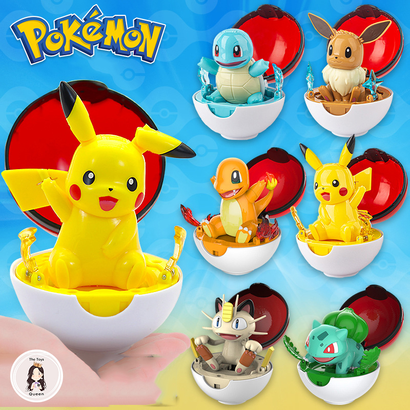 Đồ Chơi Quả Cầu Pokemon Của Satoshi Pikachu Charmander Meowth Bulbasaur Squirtle Đồ Chơi Thông Minh Dành Cho Bé