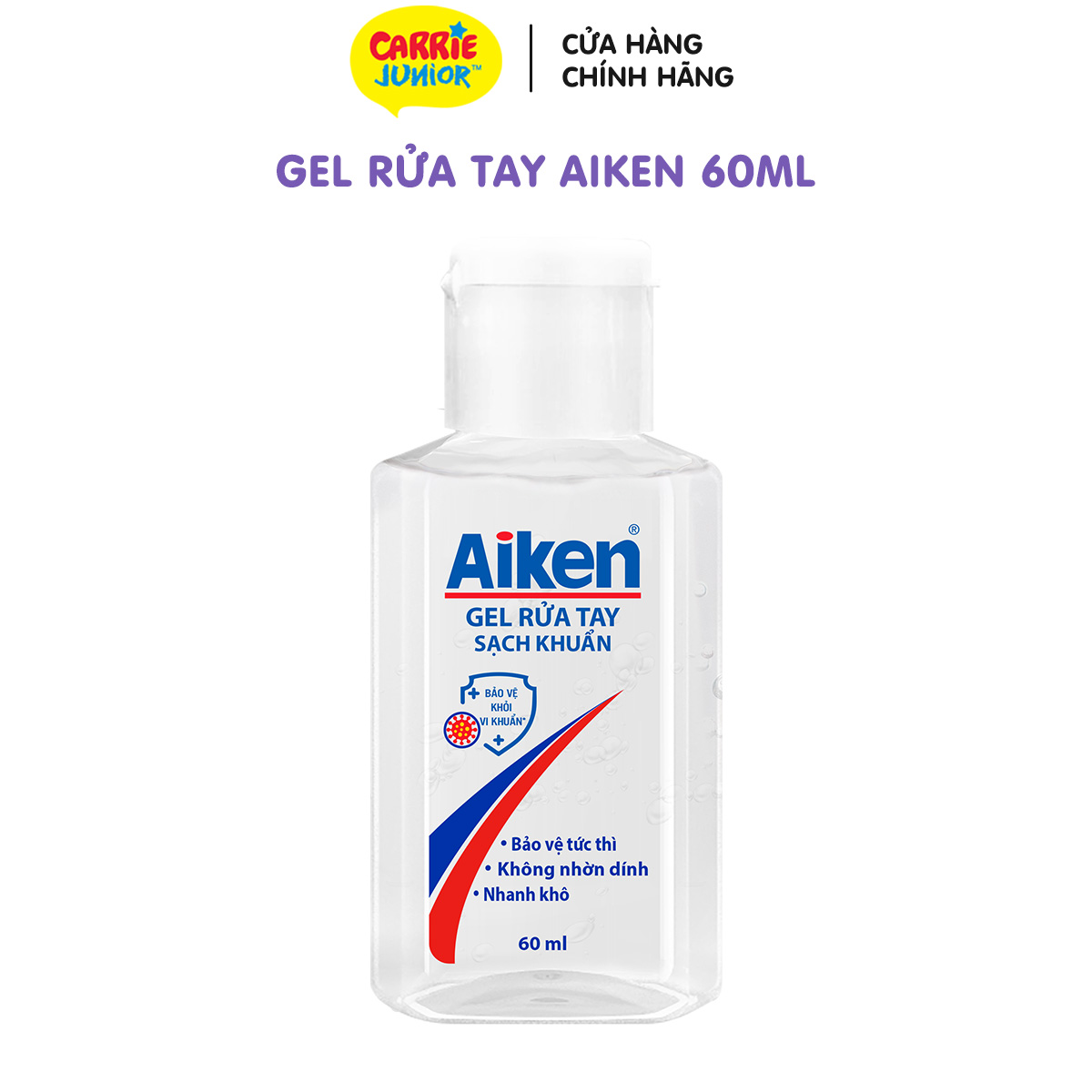 GIFT Xịt rửa tay sạch khuẩn Aiken 60ml