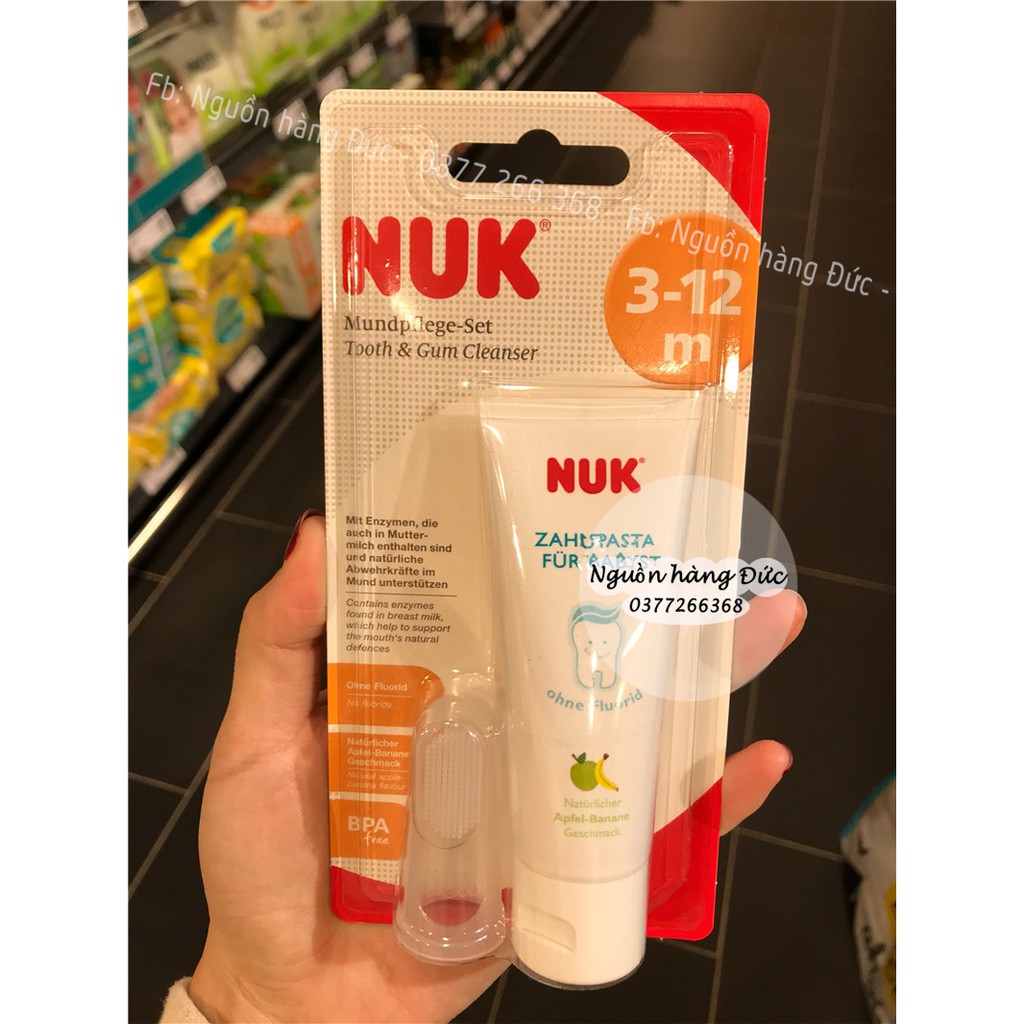 Kem đánh răng và tưa lưỡi nuk chuẩn nội địa đức