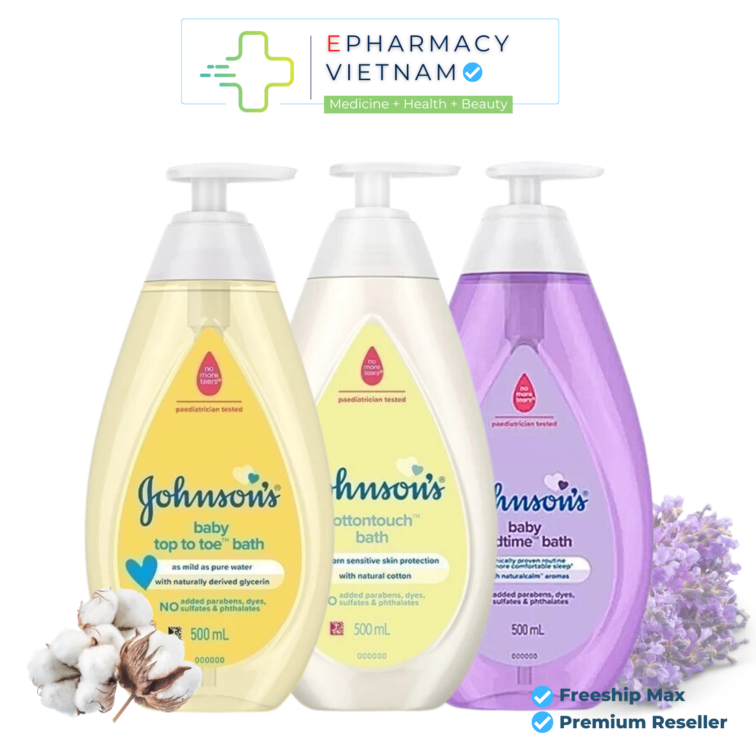  Sữa Tắm Gội Cho Bé Johnson Baby Dịu Nhẹ Cho Làn Da Nhạy Cảm Của Bé 