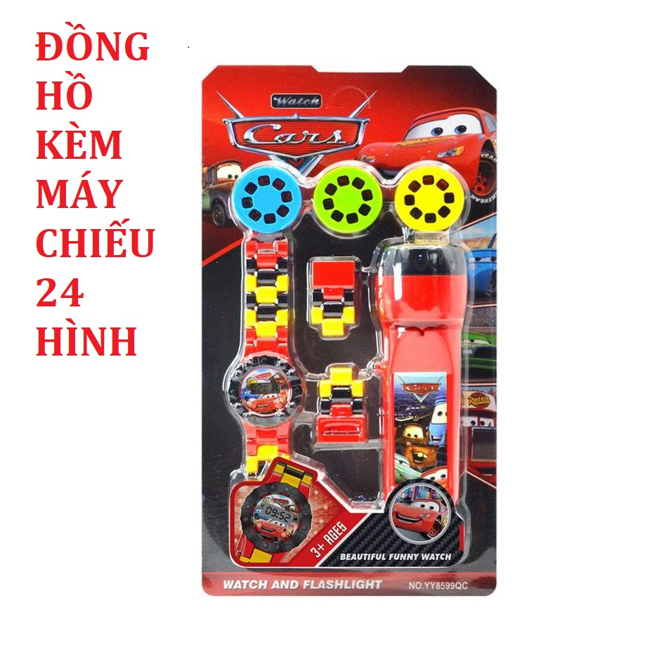 ĐỒNG HỒ KÈM ĐÈN PIN CHIẾU HÌNH ĐỘI CHÓ CỨU HỘ