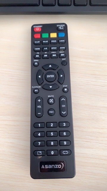 Asanzo nhỏ - Remote điều khiển Tivi Truyển hình Asanzo thường, không mạng (giống mẫu mới dùng được)
