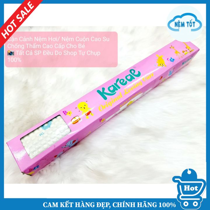 ✅ nệm cuộn cao su hơi chống thấm cho bé kareal 60x90cm loại đẹp ⛔hàng cao cấp⛔