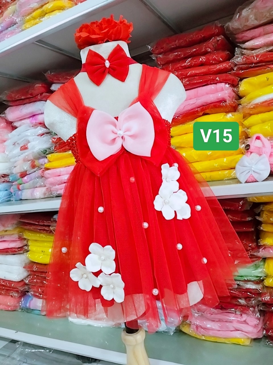 Váy công chúa bé gái, đầm công chúa dễ thương điệu đà cho bé yêu đây tháng, thôi nôi, dự tiệc, đi chơi V15