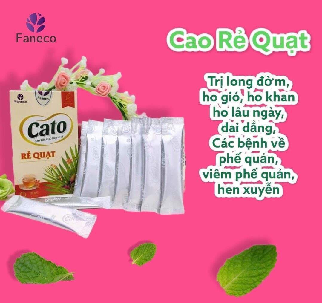 Cao rẻ quạt cato faneco hỗ trợ hết ho gió, ho khan, ho có đờm, viêm tiểu phế quản