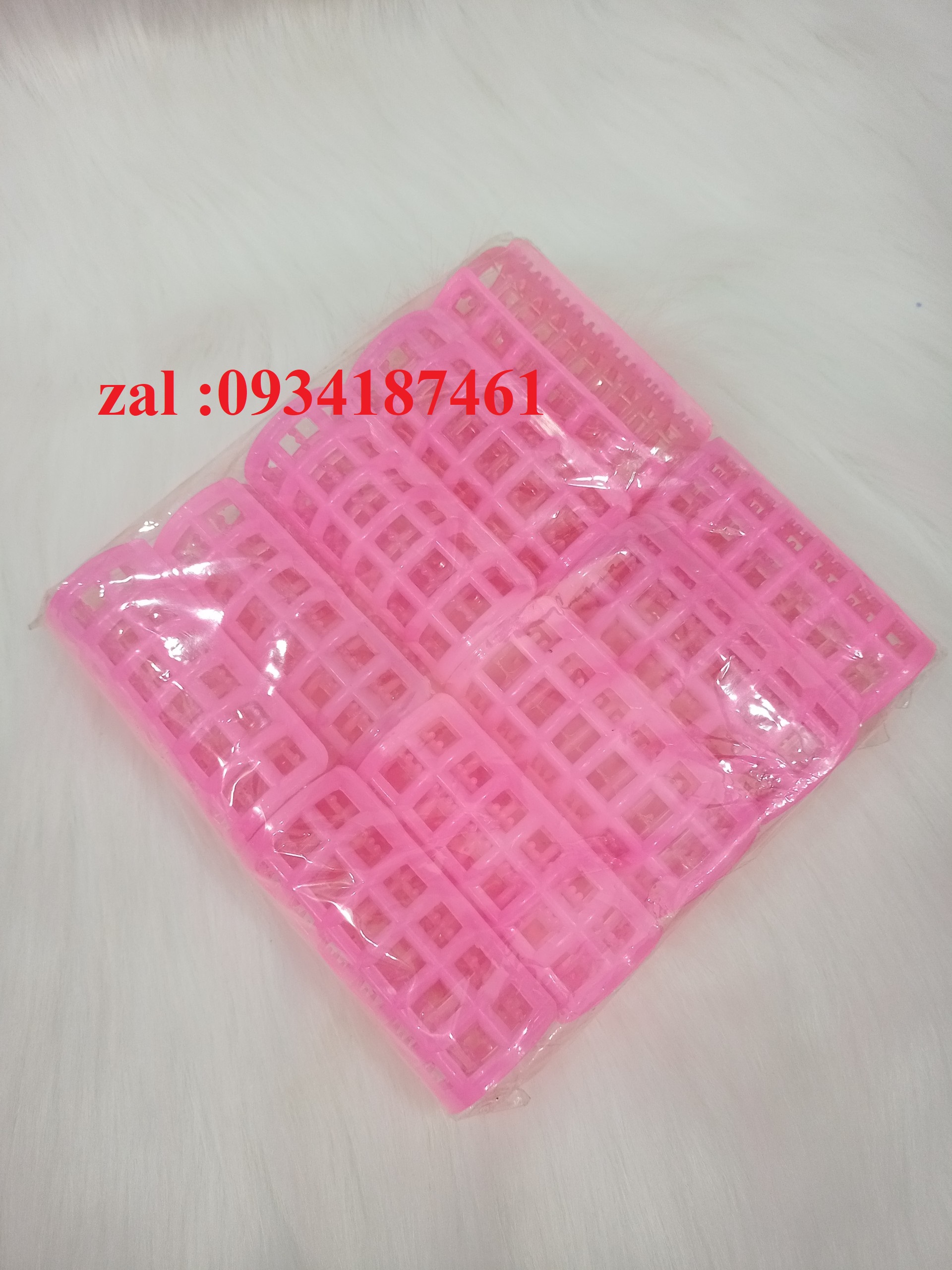 Lô nhựa bịch 10 ống quấn tóc tại nhà