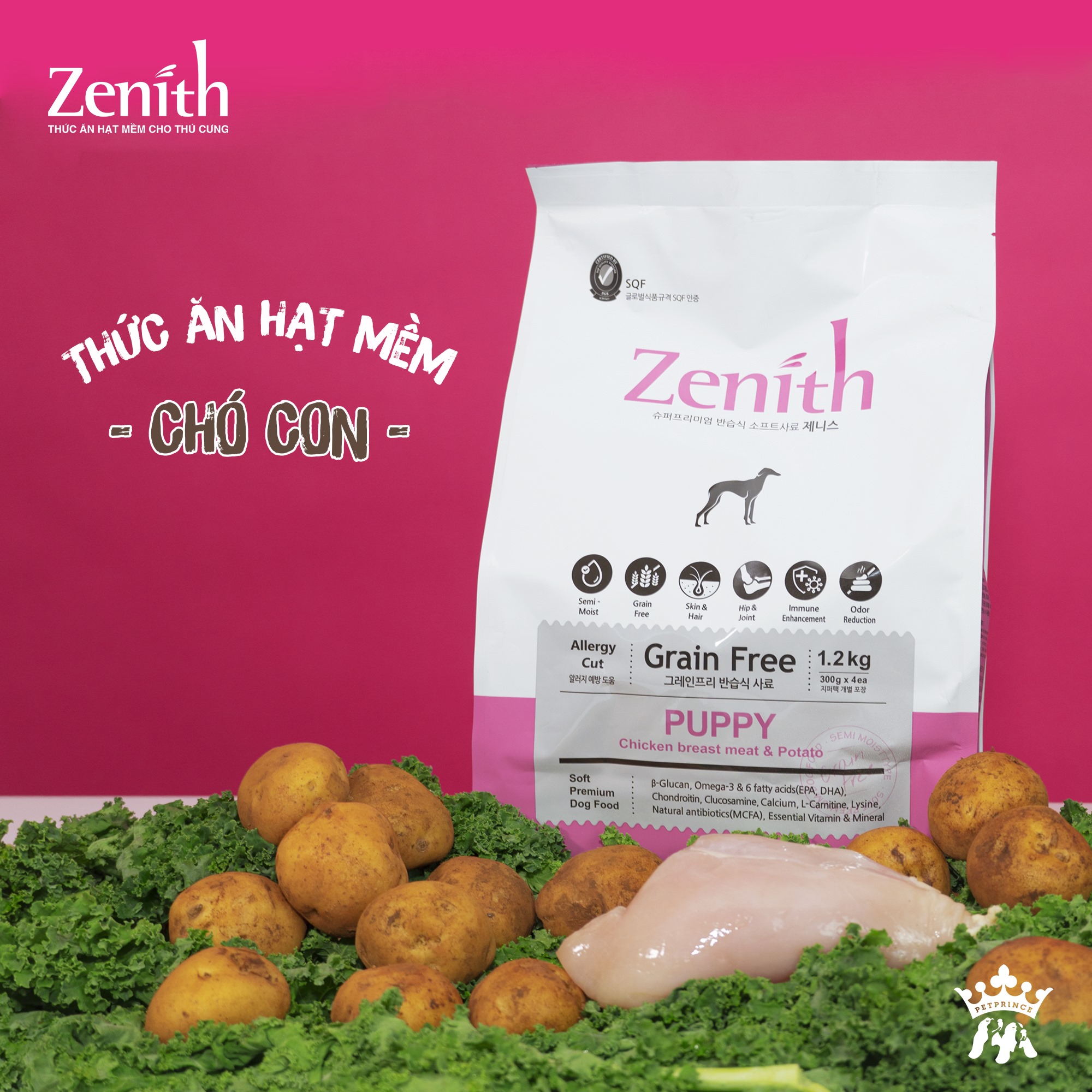 Zenith puppy hạt mềm cho chó con