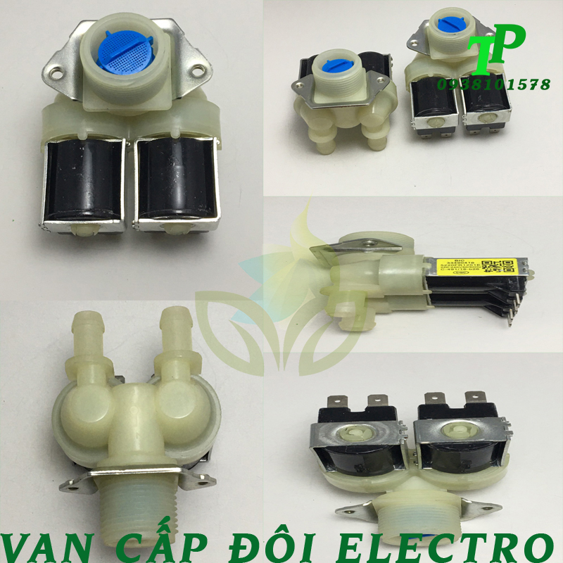 Van Cấp Nước Máy Giặt Đôi Electrolux, Van Cấp Đôi Electro
