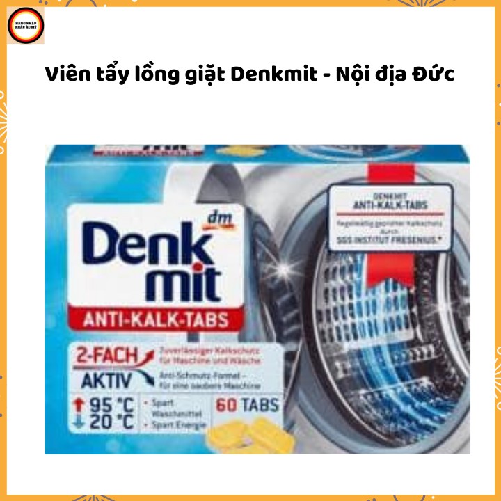 Combo 15 Viên tẩy lồng máy giặt Denkmit