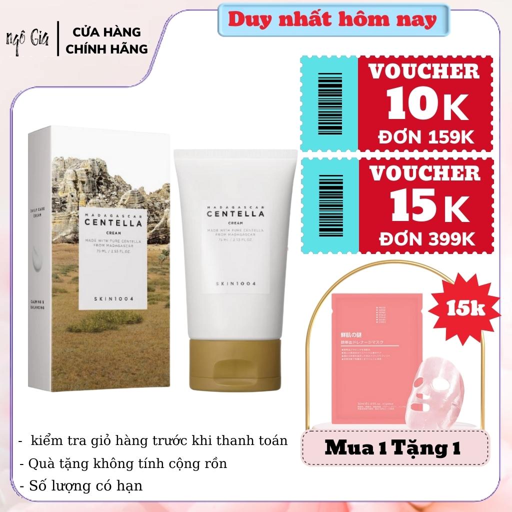 Kem dưỡng ẩm rau má, sáng da ngừa mụn ❤𝑭𝒓𝒆𝒆𝒔𝒉𝒊𝒑❤ Skin1004 Madagascar Centella Cream 75ml - Sale Chính hãng