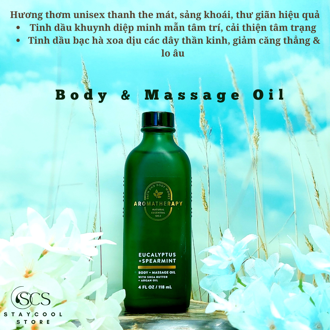 Tinh dầu Massage hương thơm thư giãn Bath & Body Works Body Massage Oil 118ml