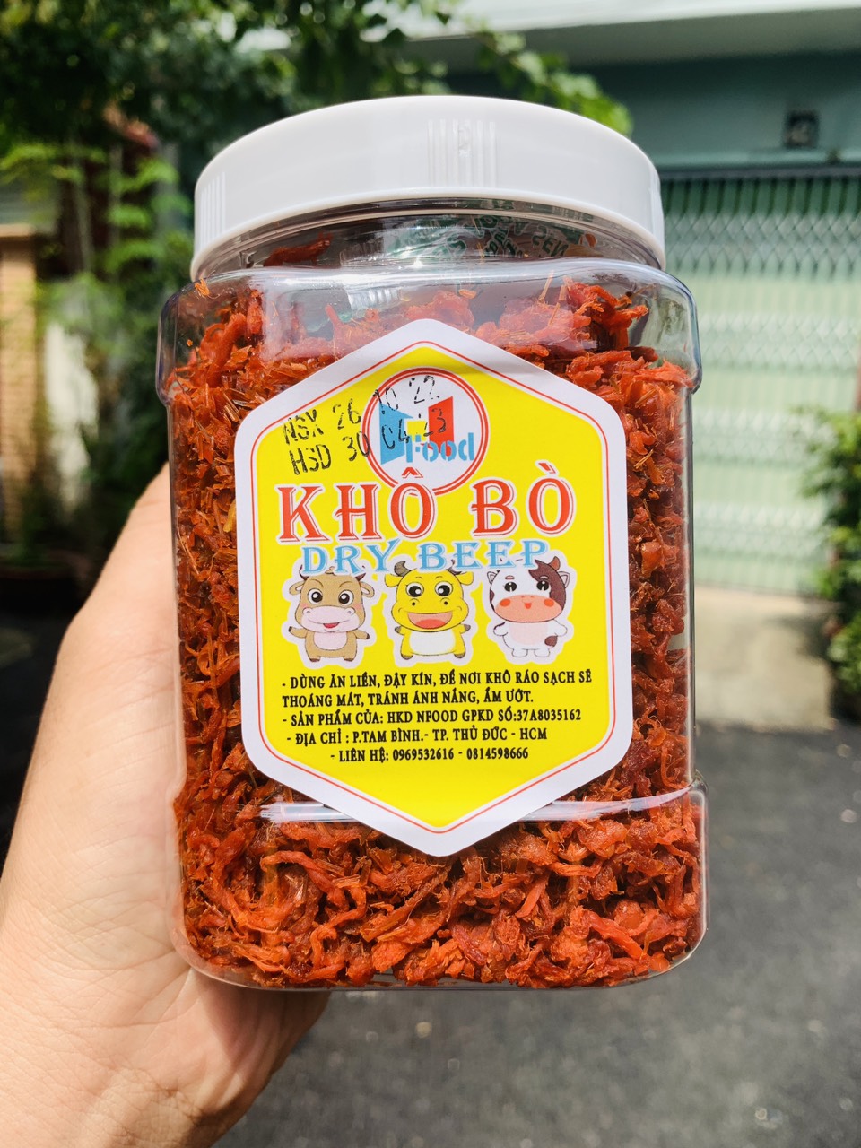 Khô heo giả bò xé sợi 500gram - thơm ngon đậm vị - thịt khô bò xé sợi