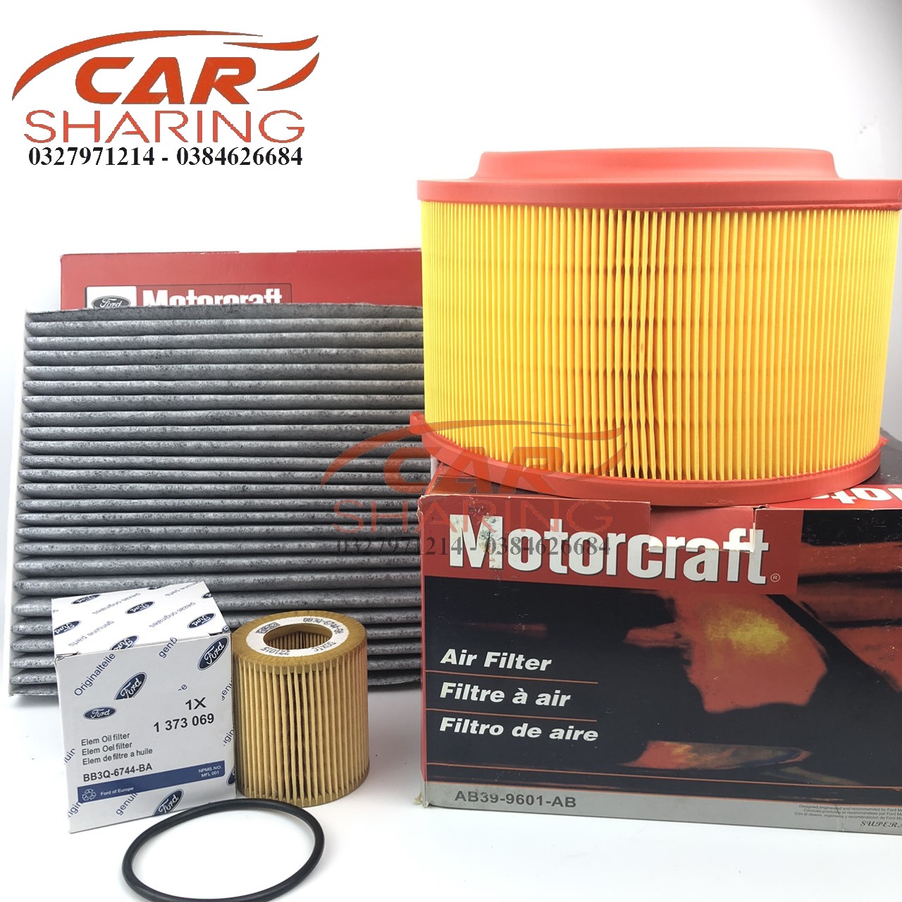 Combo 3 món lọc ford ranger lọc gió than hoạt tính , lọc động , cơ lọc nhớt