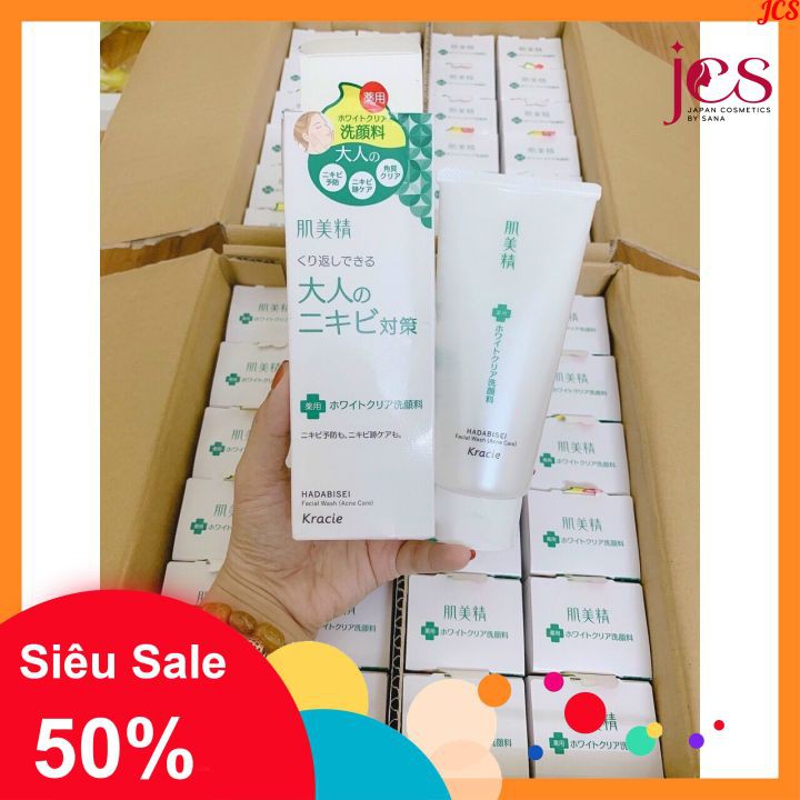 Sữa rửa mặt ngừa mụn kracie hadabisei 110g