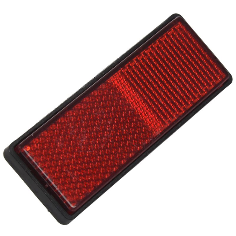 rectangle red reflectors universal for motorcycles atv bikes dirt bikes 5
