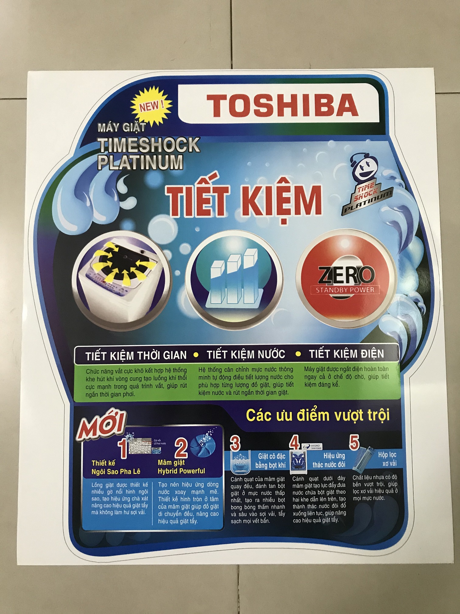 [HCM]Miếng dán máy giặt Toshiba  - Tem dán máy giặt Toshiba (mẫu 4)