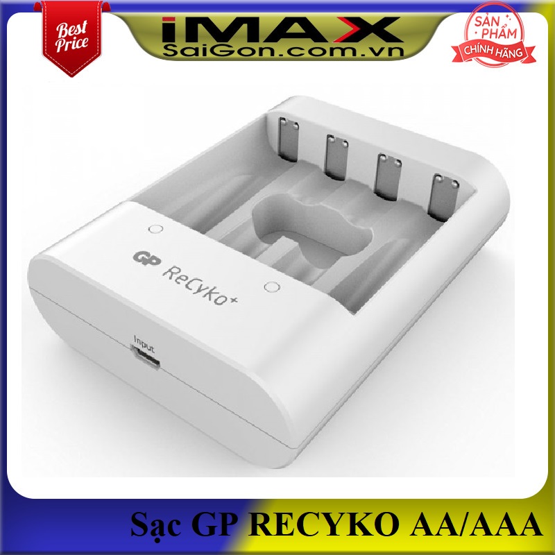Bộ sạc pin gp recyko aa/aaa