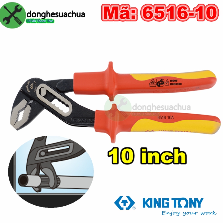 Kềm mỏ quạ cách điện kingtony 6516-10 10inch 250mm