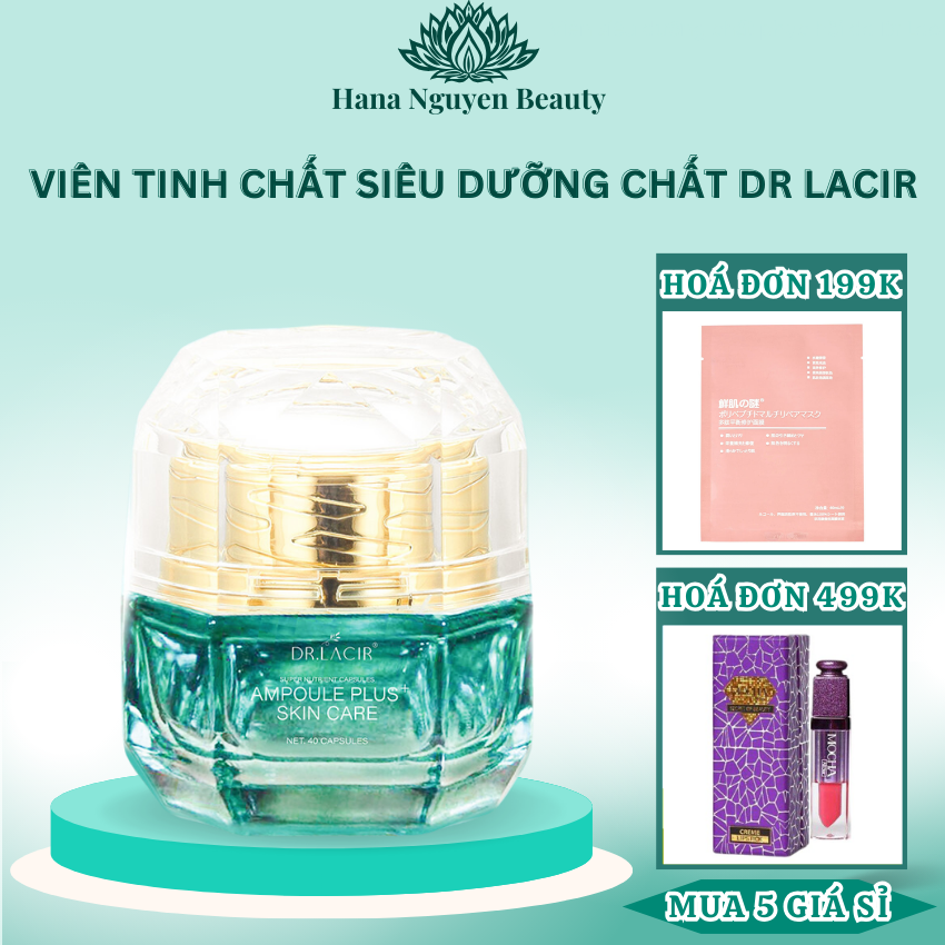 Viên tinh chất siêu dưỡng chất phục hồi da Dr Lacir 20 viên