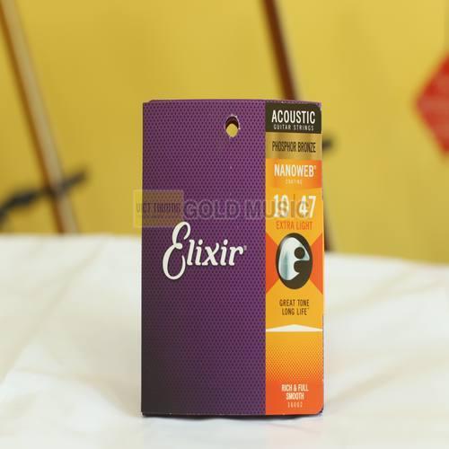 Dây Đàn Guitar Acoustic Elixir 16002 Size 10 Phosphor-Bronze