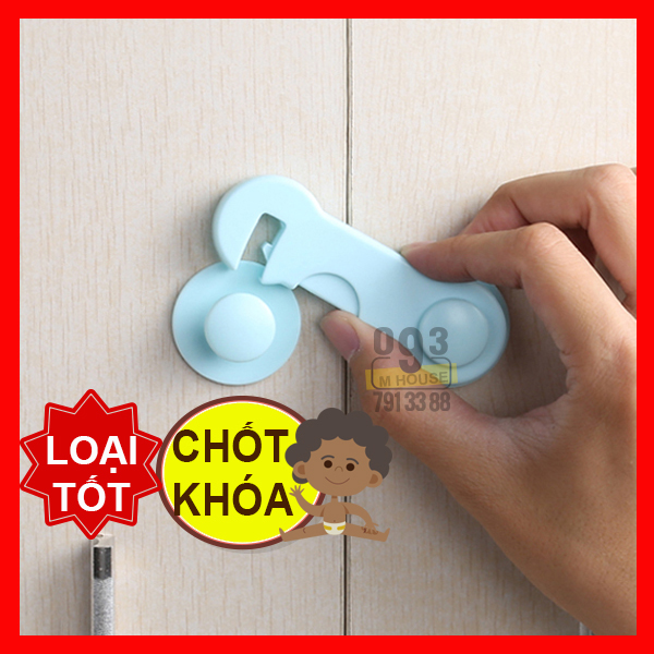 Combo 2 chốt khoá gài tủ lạnh khóa tủ bếp khóa ngăn kéo