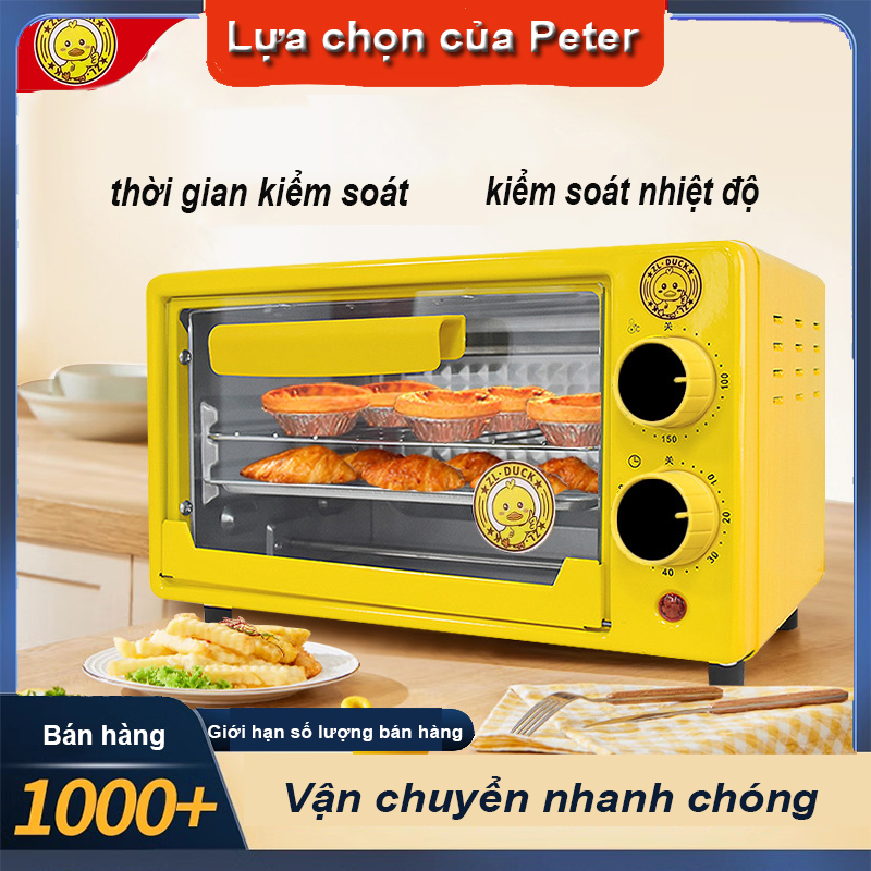 Lò vi sóng mini đa chức năng, Lò vi sóng màu vàng ZL-1202, lò điện đa chức năng cao cấp, công suất 12L, công suất 600W, hoạt động một cú nhấp chuột đơn giản, nướng ngon từ tiệm bánh dễ dàng nướng