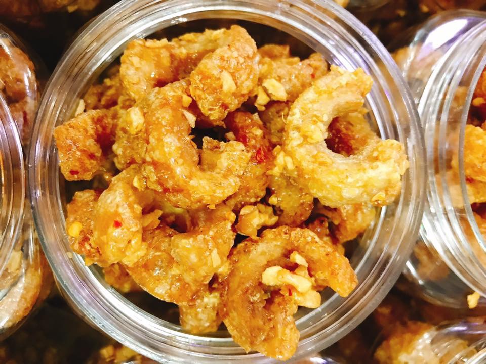 [HCM]Da heo rim nước mắm cháy tỏi ớt giòn tan MeLy - hủ 200g