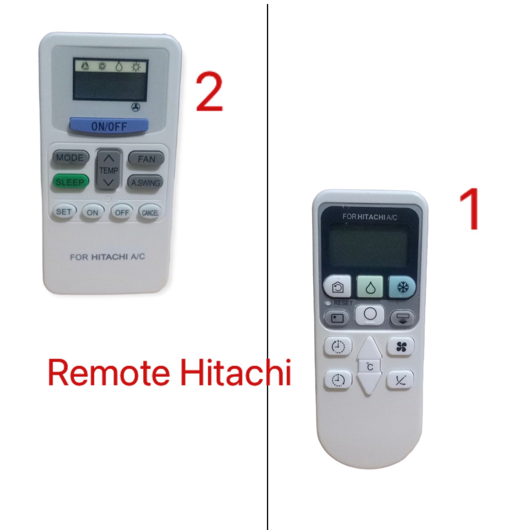 Điều khiển máy lạnh Hitachi nhiều loại / Remote máy lạnh Hitachi