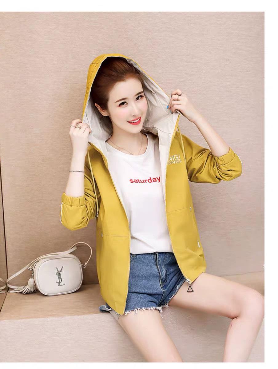 Áo khoác dù nữ 2 lớp phối nón,mang phong cách việt,gái việt mặc hàng việt N879