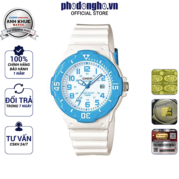 Đồng hồ nữ dây nhựa casio anh khuê lrw-200h-2bvdf