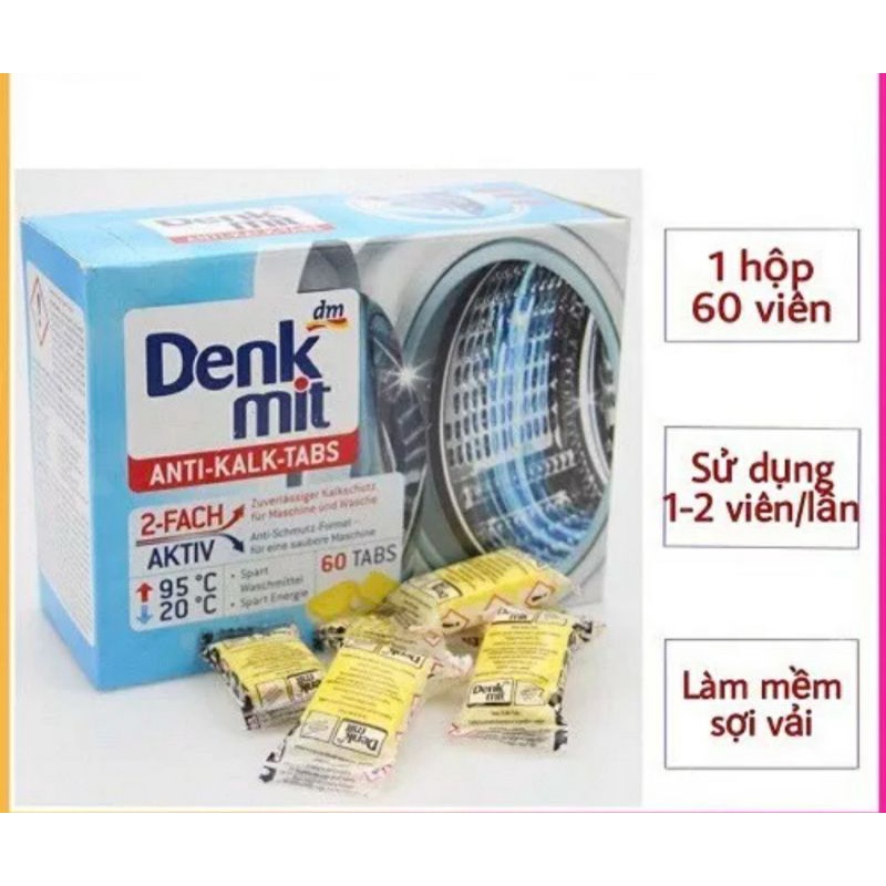Viên tẩy lồng giặt denkmit - hàng đức - mẫu mới 2022
