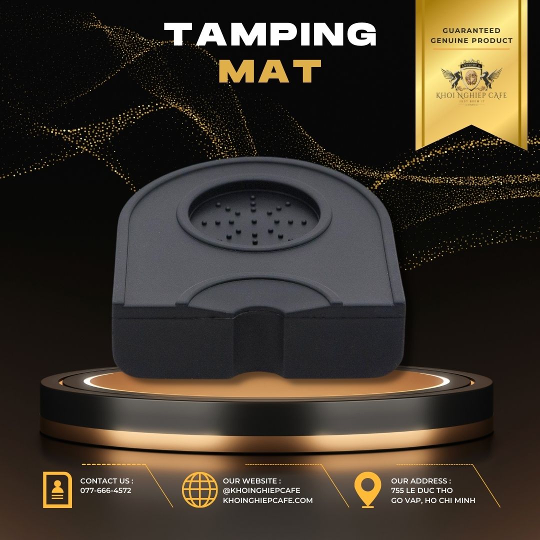 Tamping Mat Tấm cao su hỗ trợ nén cafe espresso Tấm nén espresso size nhỏ