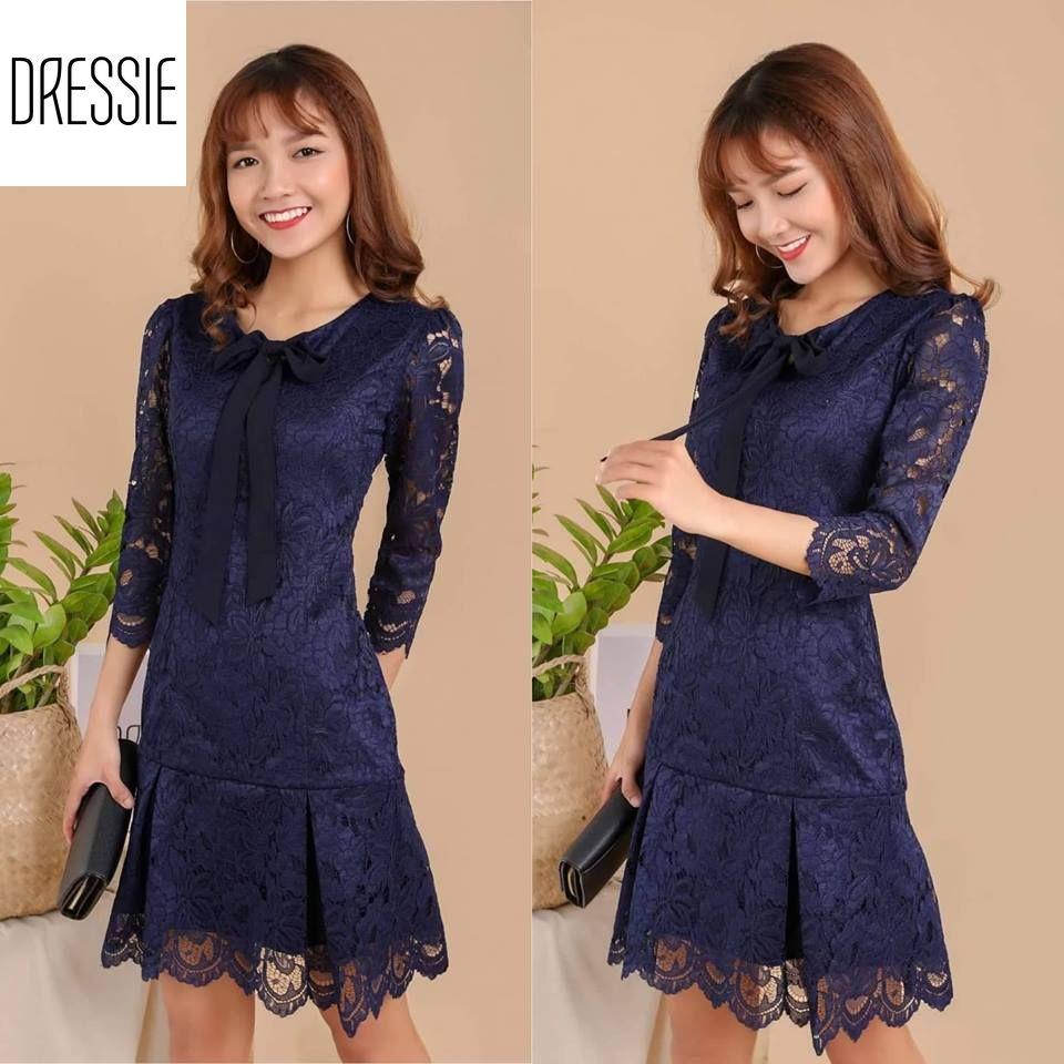 Đầm dự tiệc đẹp váy nữ áo đầm đẹp đầm ren ôm body cao cấp DRESSIE đuôi cá thời trang nữ đẹp công sở dạo phố dự tiệc quần áo nữ xinh xắn váy đầm dự tiệc sang trọng trẻ trung - DB73 (xanh) – Kèm hình ảnh t