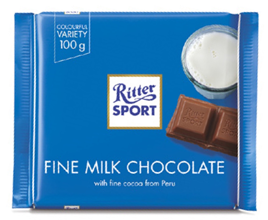 DATE MỚI NHẤT Socola Sữa 35% Cacao Ritter Sport (100g) Sản Phẩm Nhập Khẩu Đức