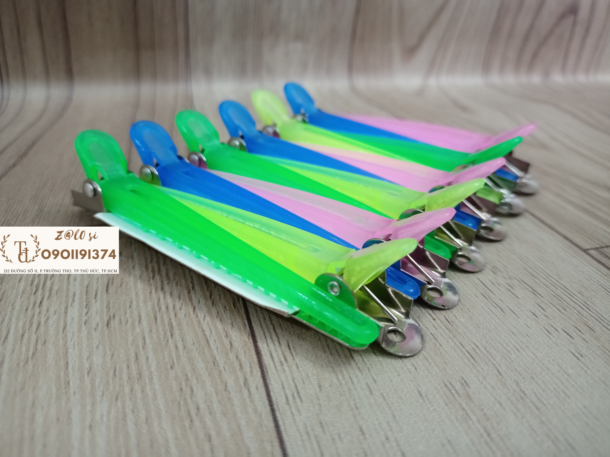 Kẹp vịt tốt 12 cây Beaudy nhiều màu