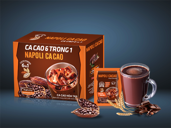 [HCM]Ca cao hòa tan 6 trong 1 Napoli