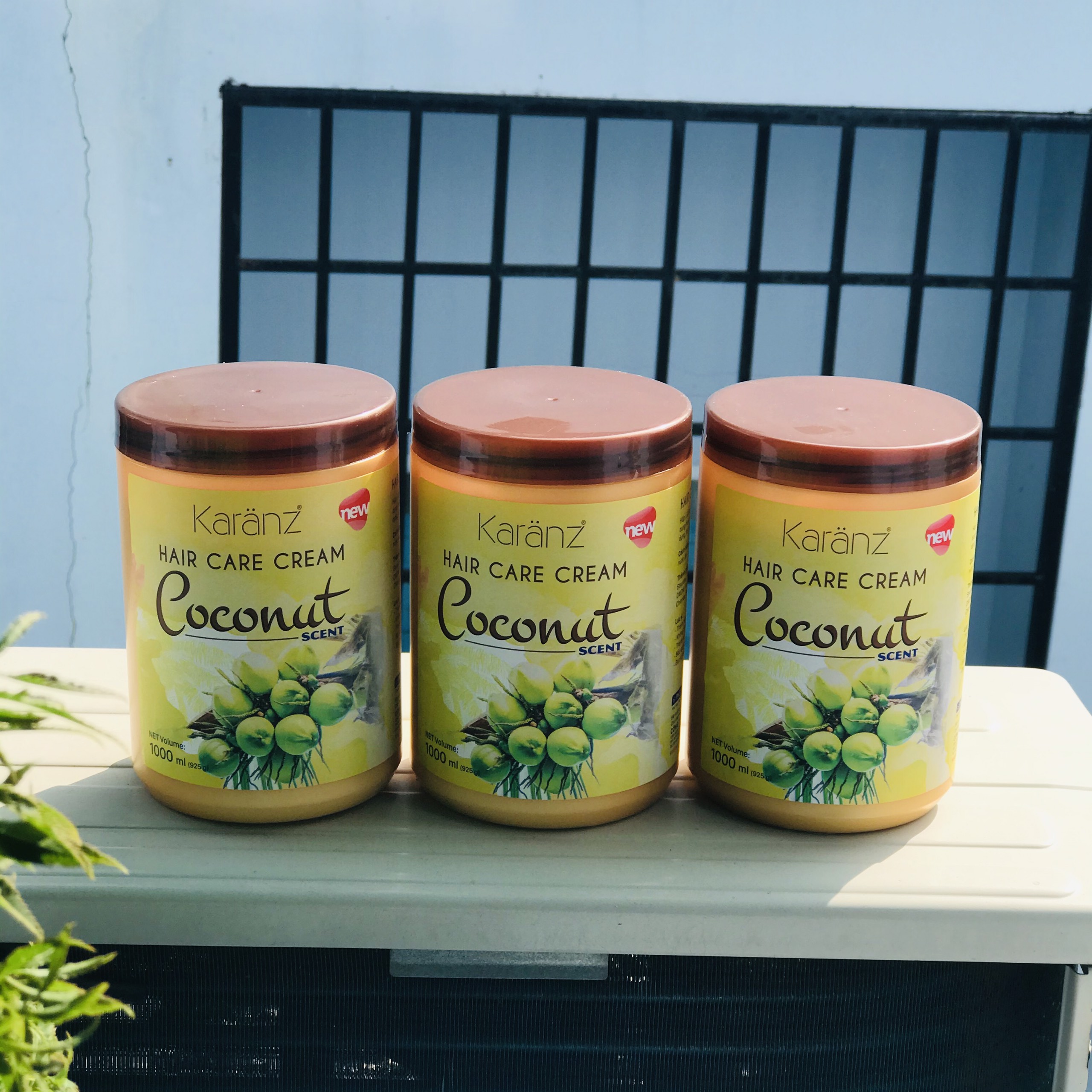 [Combo 3 hũ] Kem ủ tóc dưỡng tóc mềm mượt Karanz Coconut Hair Care Cream 1000ml