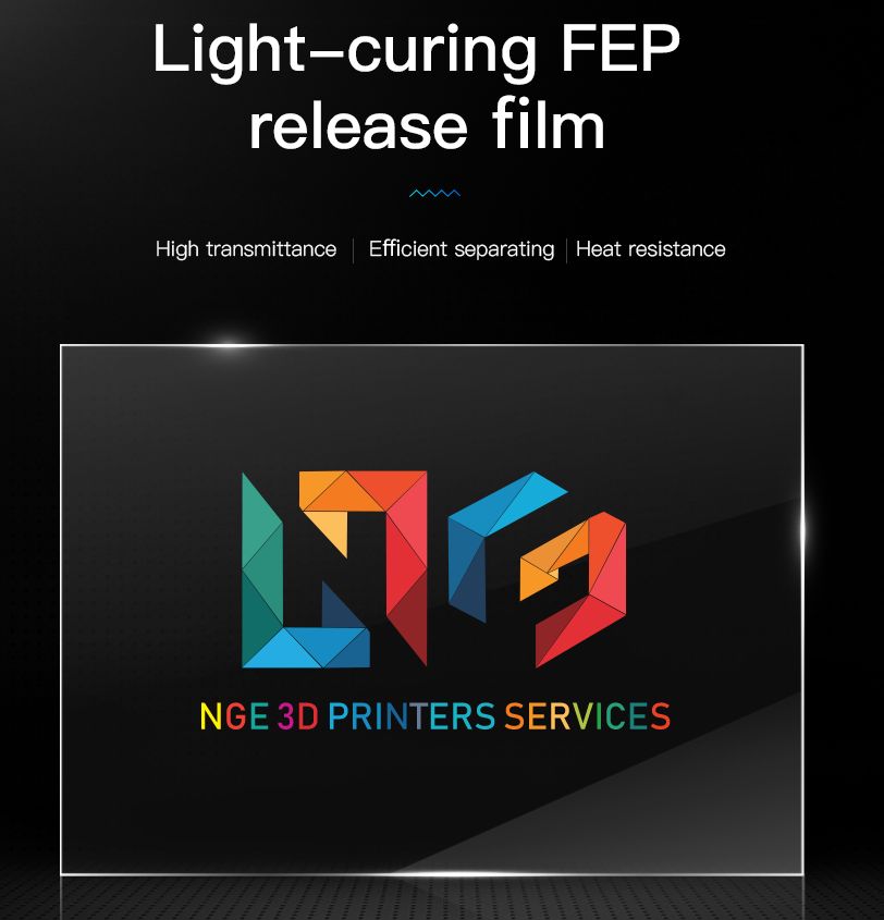 Tấm Film FEP cho máy in 3d Resin Creality Halot-One/LD-002H/LD-002R/ ELegoo Mars 200*140*0.15mm