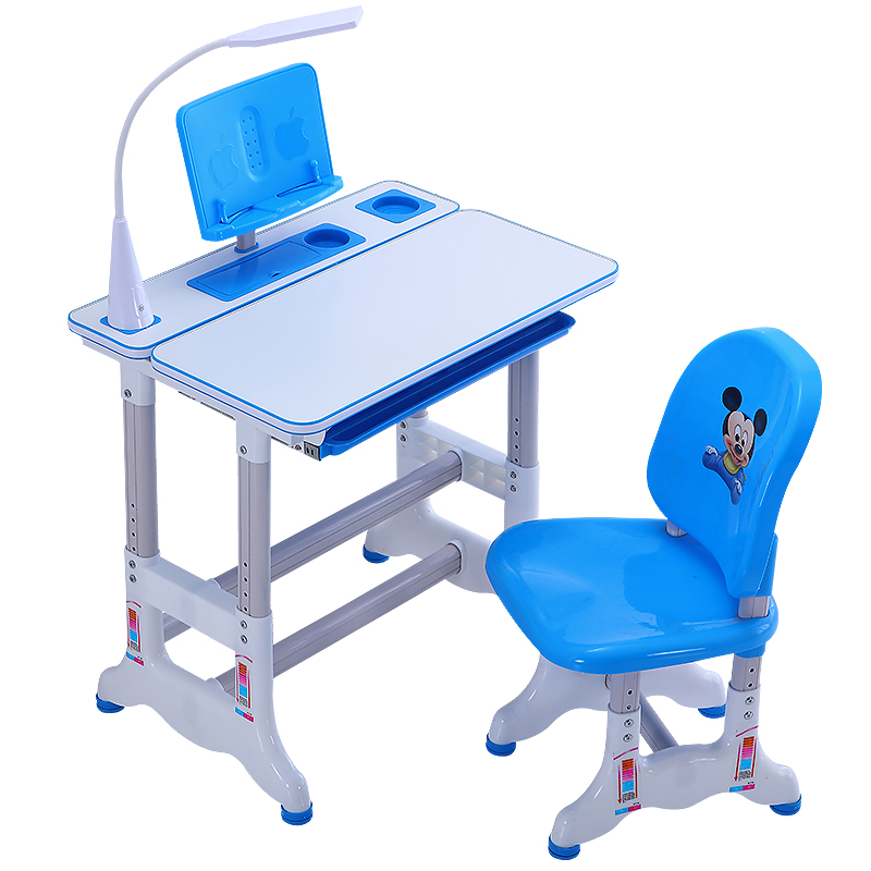 Bộ Bàn Học Thông Minh Chống Gù Lưng Cận Thị Cho Trẻ Em (Kích thước 80x49cm) - Tặng Đèn Học Không Dây