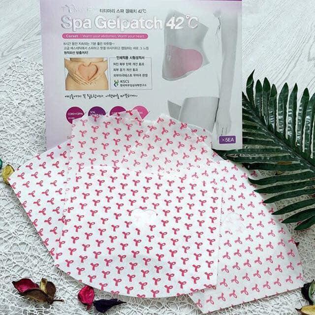 Miếng dán tan mỡ bụng ttmary spa gel patch 42°c