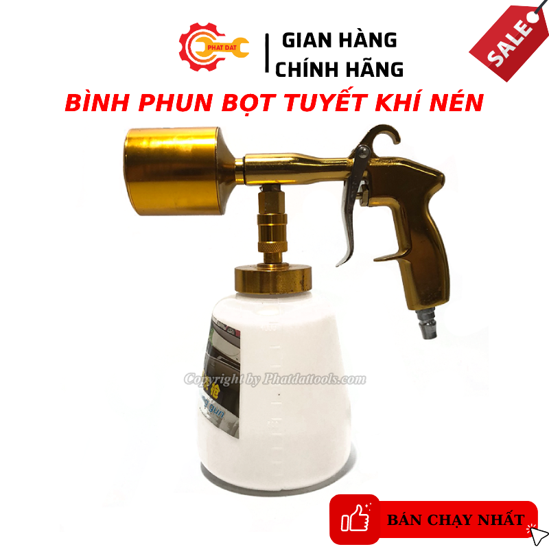Bình xịt bọt tuyết rửa xe dùng khí nén 1000ml-Hàng cao cấp bền đẹp-Tặng kèm 100ml dung dịch rửa xe không chạm