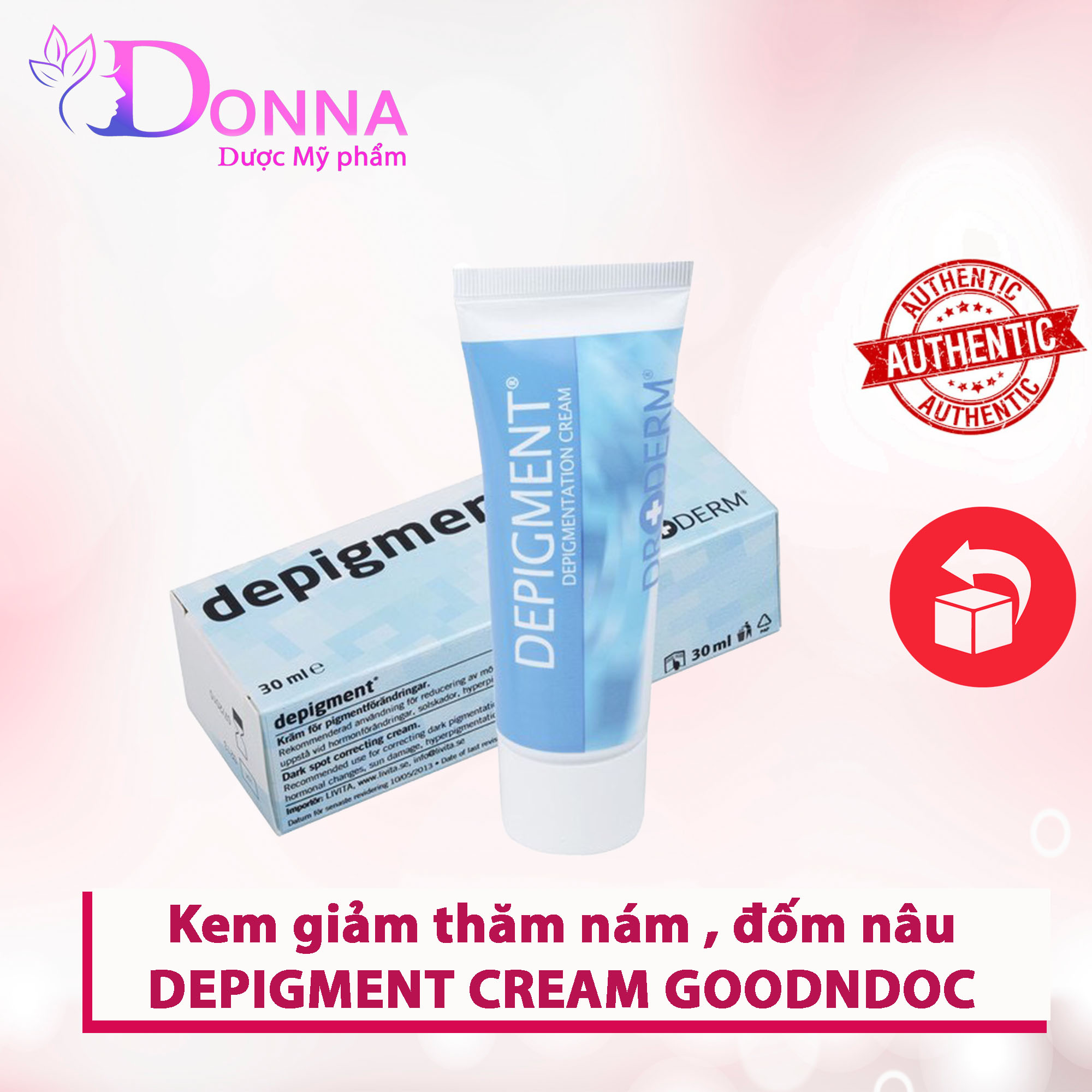 Kem giảm thâm nám, đốm nâu - depigment cream goodndoc