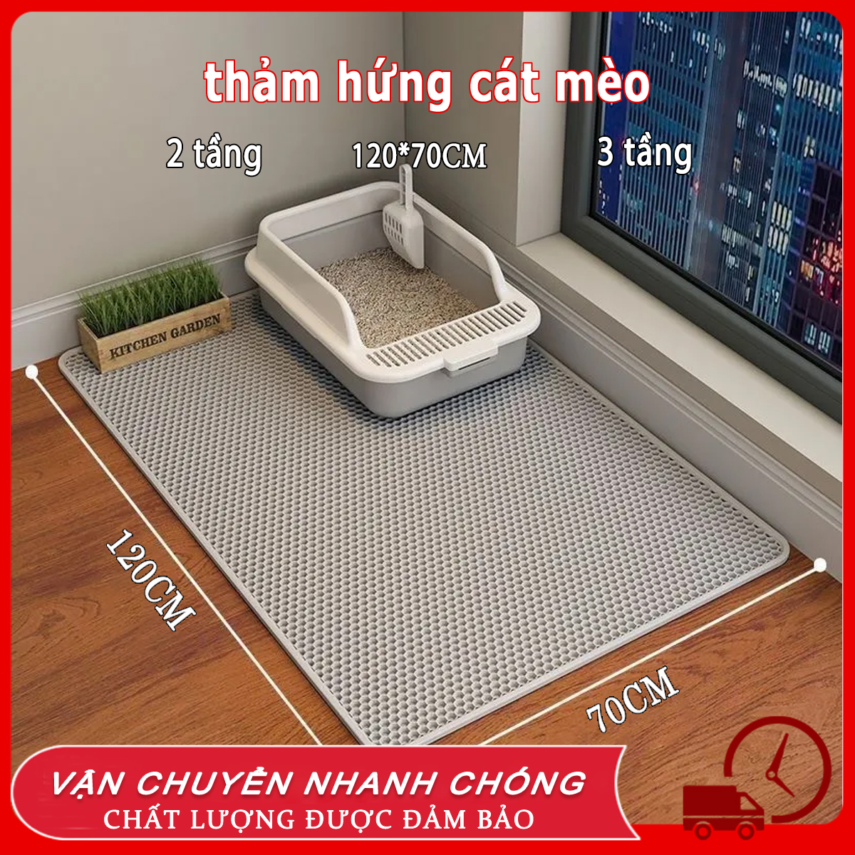 【30-120CM thảm mèo thảm lót cát mèo thảm hứng cát mèo thảm cát mèo thảm lót chuồng mèo Kích thước lớn thảm lót cát đi vệ sinh cho mèo,Thảm chống văng cát,Vật liệu chất lượng cao, chống trượt hứng cát vệ sinh cho mèo