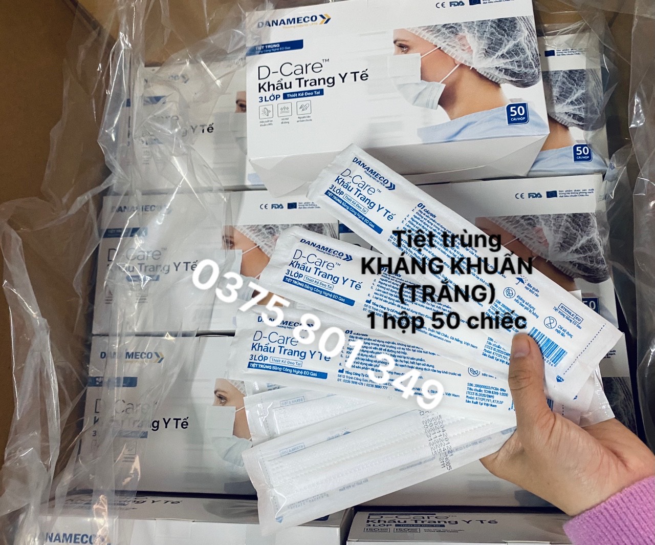 Khẩu trang y tế DANAMECO tiệt trùng từng chiếc