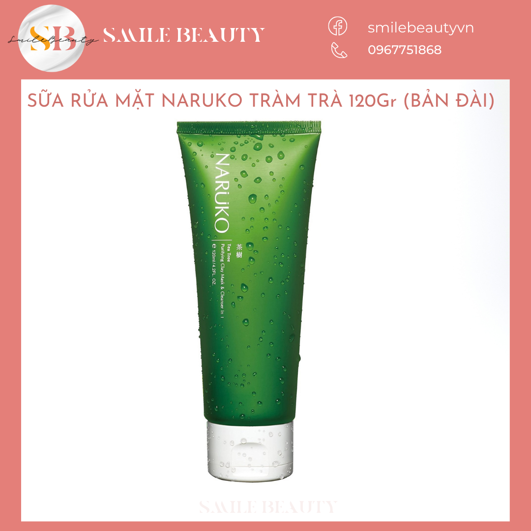 Sữa rửa mặt Naruko Tràm trà