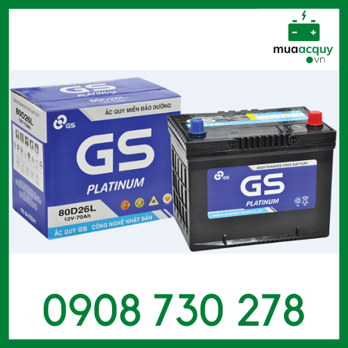 Ắc quy gs mf 80d26l