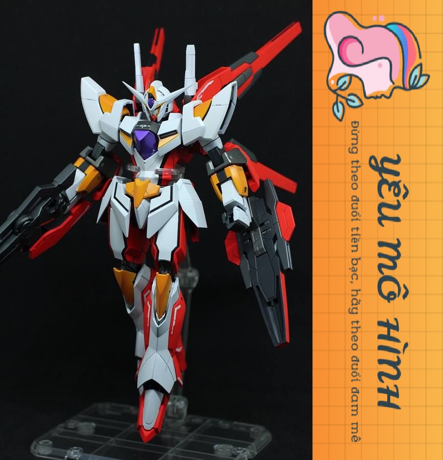 Gundam HG Reborns Fighter Tặng kèm Base trưng bày