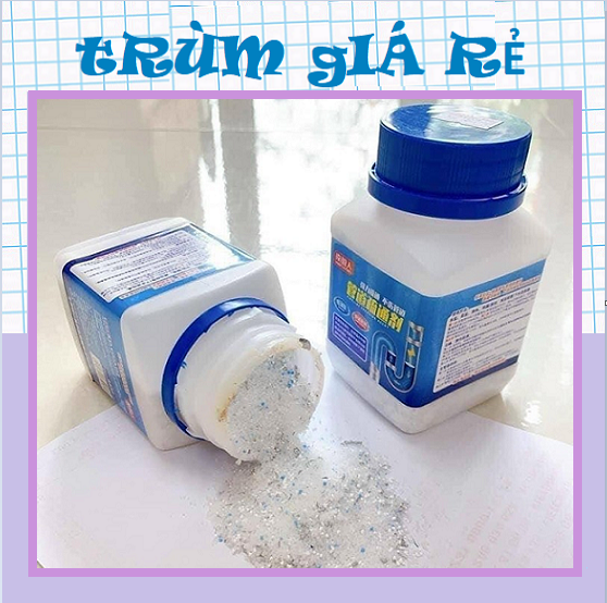 Bột Thông Cống,Bồn Cầu,Lavabo Cực Mạnh  Siêu Thần Thánh 250G Thế Hệ Mới - Bột Thông Tắc Cống Hủ Lớn ,  Bồn Cầu Bồn Rửa Mặt Đường Ống Bột Thông Tắc Cống